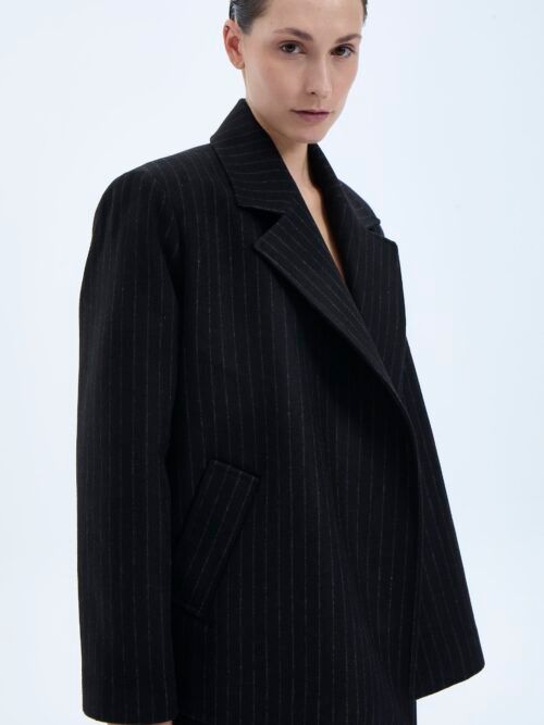 LISBURN SHORT TRENCH SIYAH