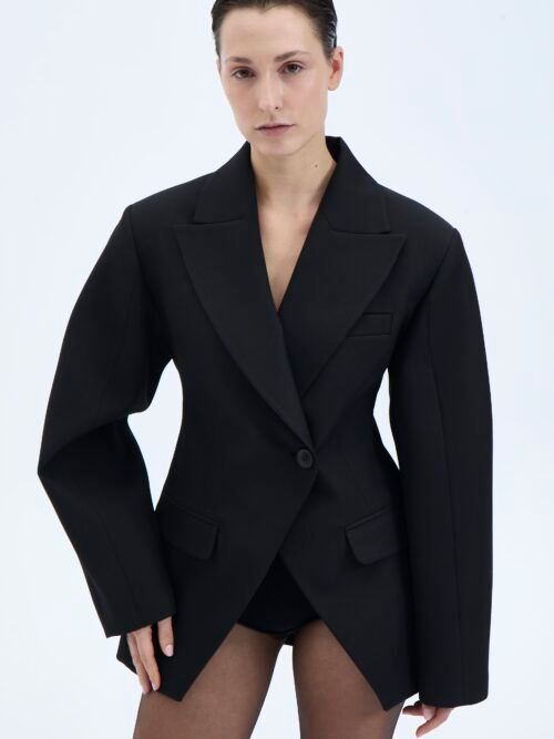 PARRISH GABARDIN BLAZER SIYAH