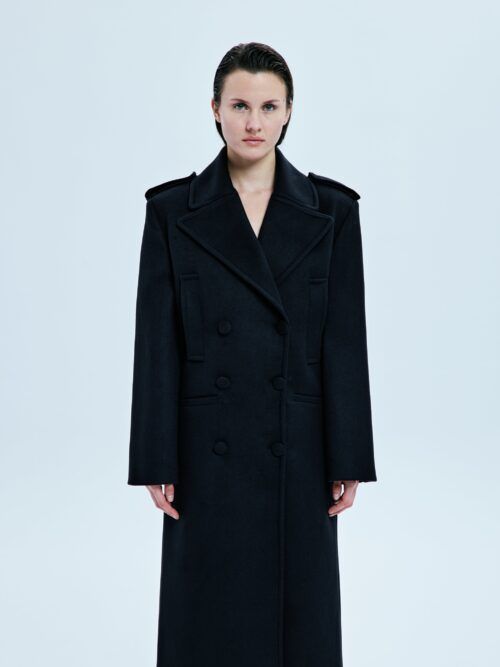 REVE LONG COAT - BLACK