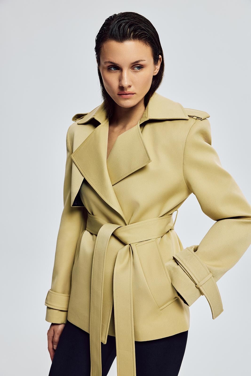 RACHEL HALF BEIGE JACKET | Onnarchive