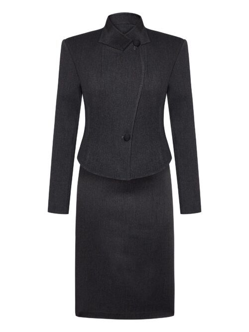 CLEMEN FIT GREY BLAZER